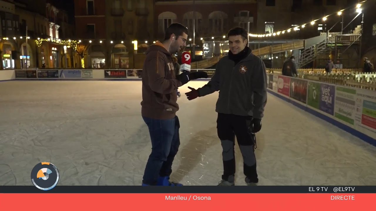 Ens desplacem fins a Manlleu per provar la tradicional pista de gel del Badanadal