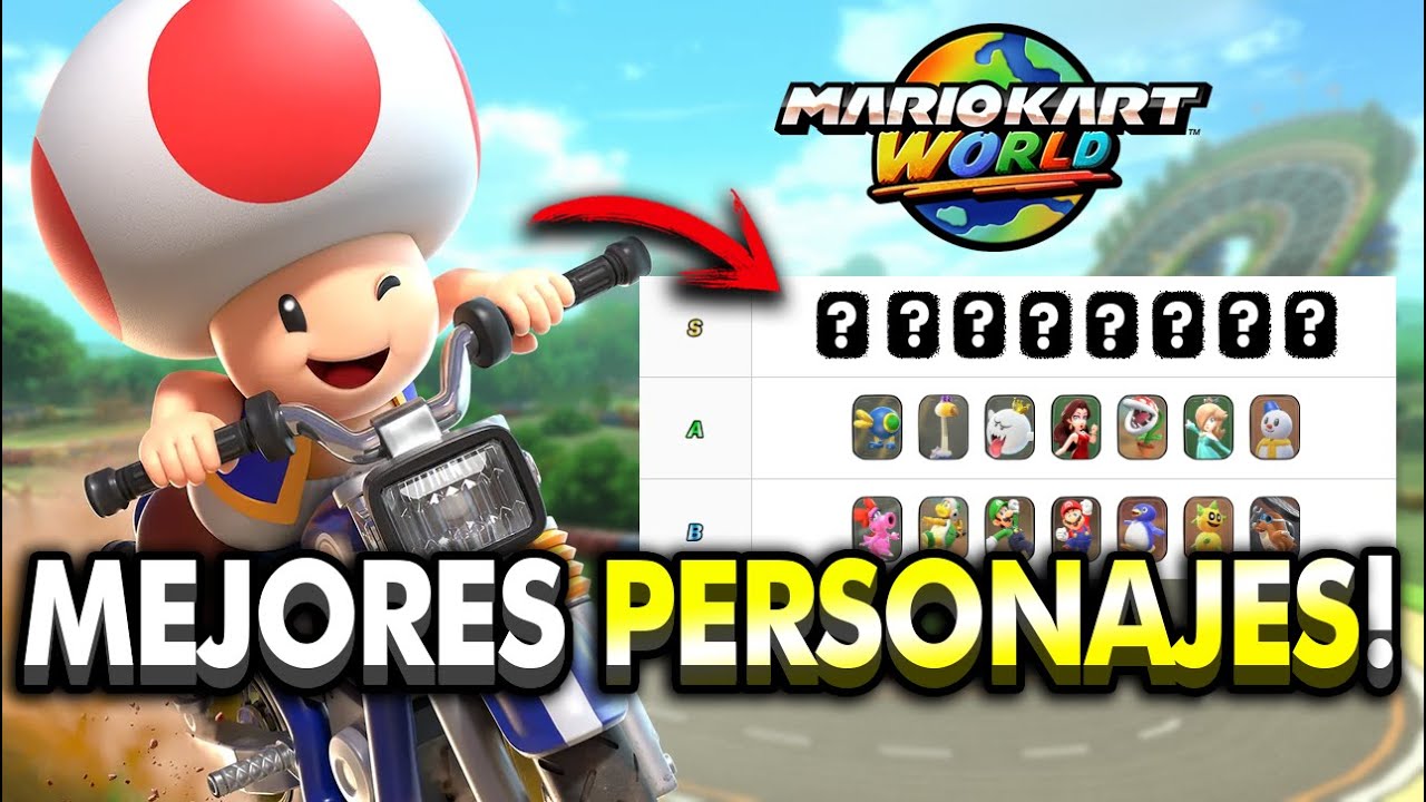 Estos son los MEJORES Personajes de Mario Kart World! 🔥