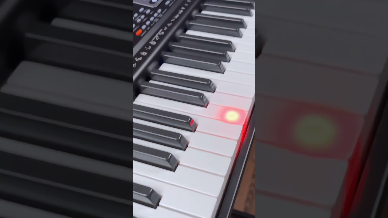 MUSTAR 61 Key Piano Keyboard Learning Keyboard Piano with Lighted Up Keys for Beginners