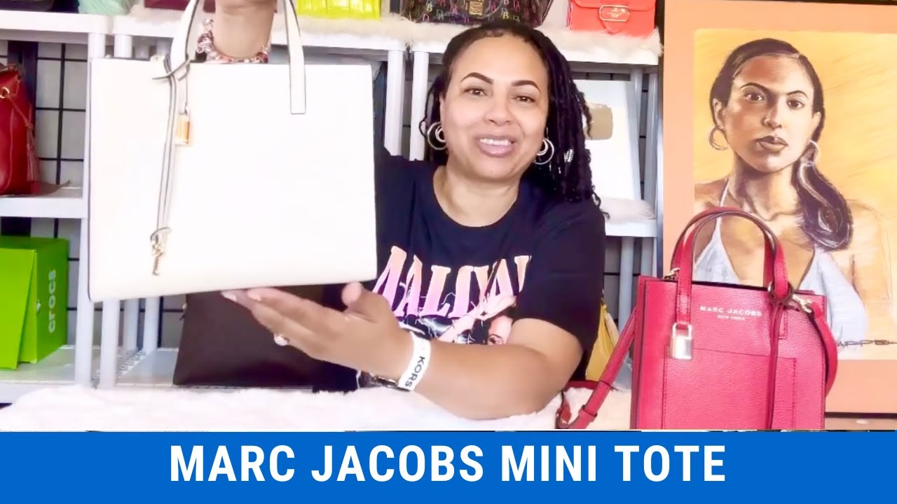 MARC JACOBS MINI GRIND TOTE VS MICRO GRIND TOTE BAG REVIEW & COMPARISON #marcjacobs #marcjacobsbag