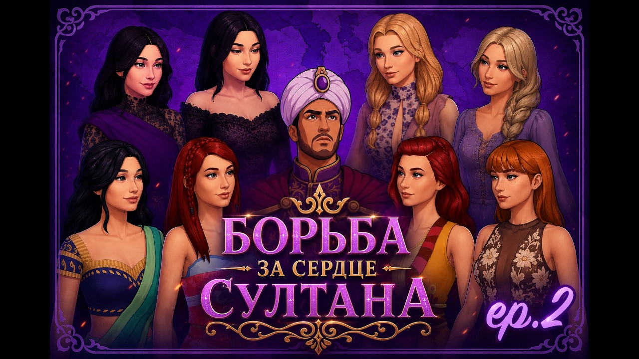 8 девушек борются за сердце Султана❤️‍🔥 2 серия Султан ІІ Симс 4