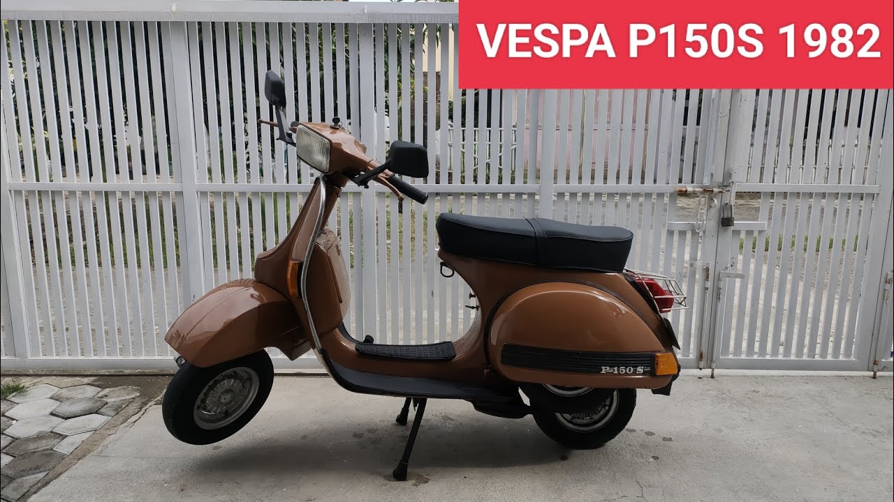 VESPA P150S TV 1982 WARNA BROWN SOLD TERJUAL LAKU