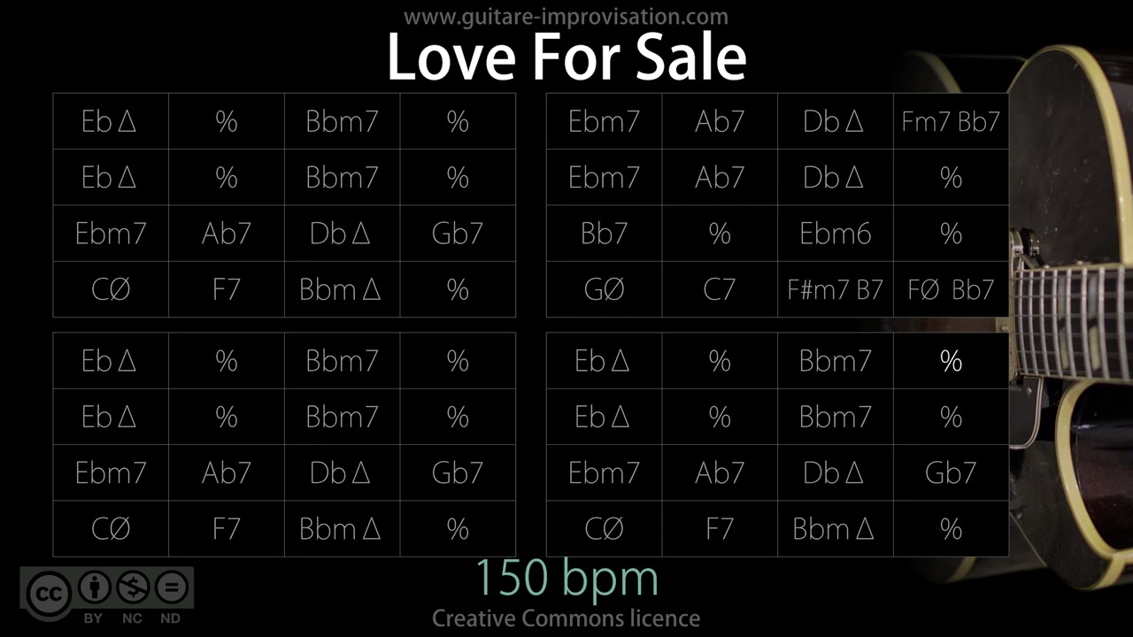 Love For Sale (Jazz/Swing feel) 150 bpm : Backing Track