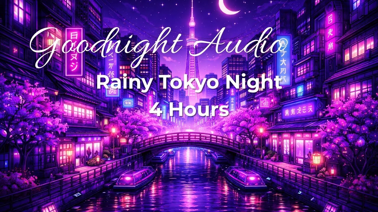 Rainy Tokyo Night - 4 Hour Japanese City Sleep Ambience