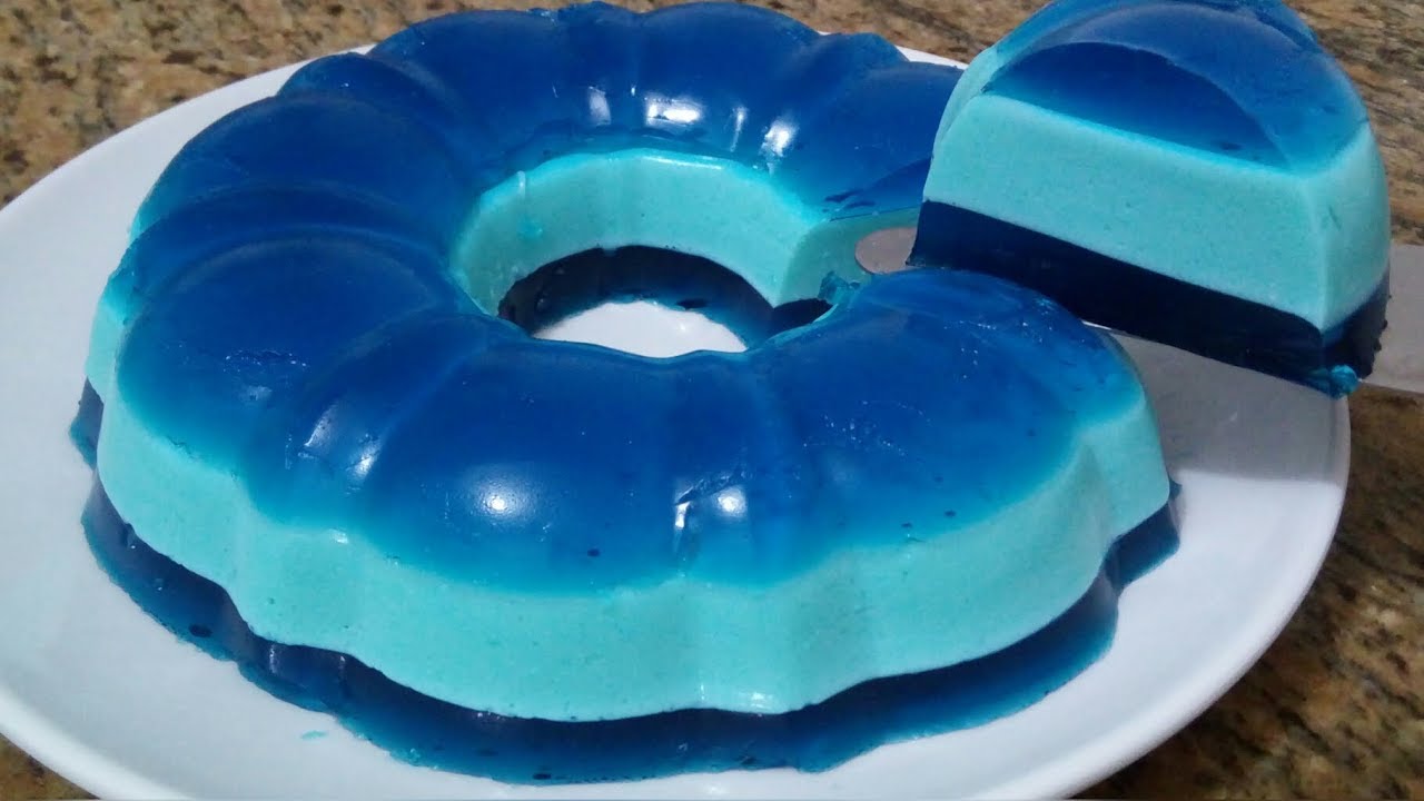 APENAS 2 INGREDIENTES!!! PUDIM CÉU AZUL,  SOBREMESA GELADA DELICIOSA, NÃO VAI AO FOGO