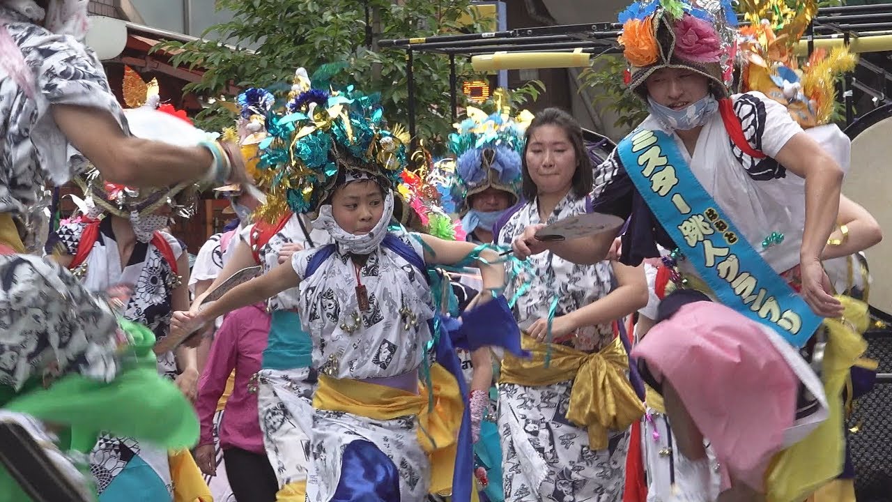 ミスター跳人・青森ねぶた囃子「二木（にもく）組」②  第十一回浅草橋紅白マロニエまつり（2018.5.13）