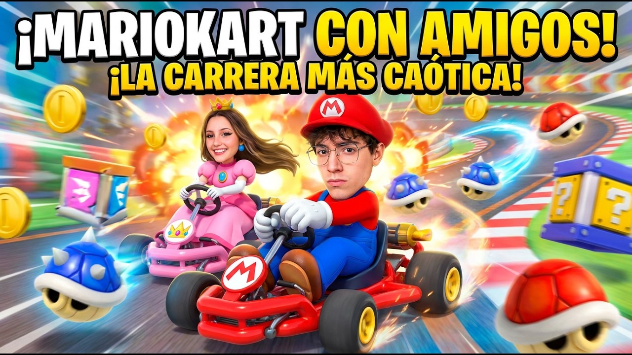 MARIOKART WORLD: ESTA CARRERA FUE UNA LOCURA 😂 CON MICTIA00, EMIKUKIS Y MAS... / GLOGLOKING