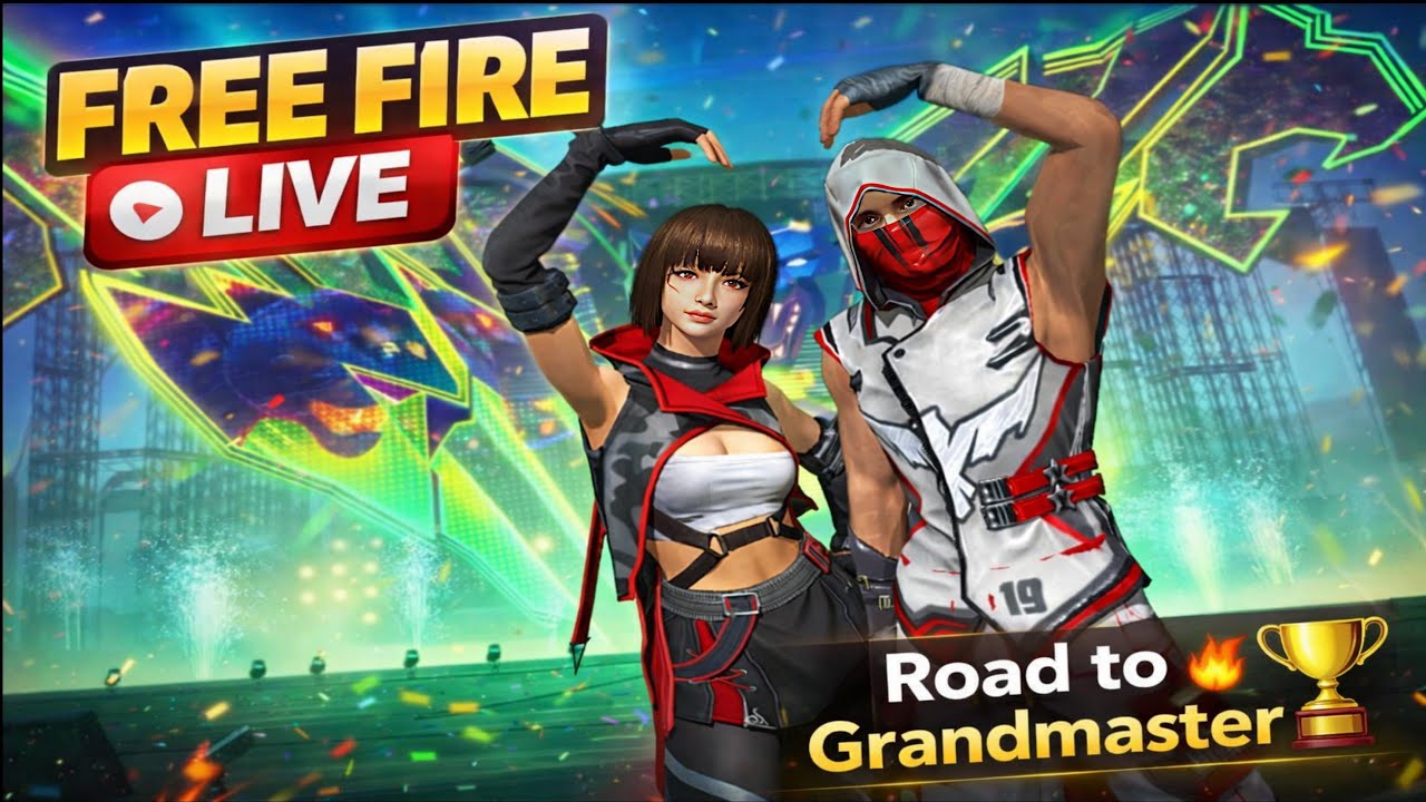 🔴 FREE FIRE LIVE 🔴 | Rank Push to Grandmaster | OP Gameplay #freefiremax