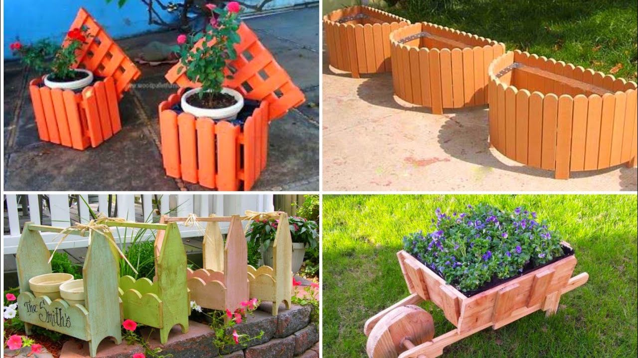 IDEIAS DE FLOREIRAS COM SOBRAS DE MADEIRA!