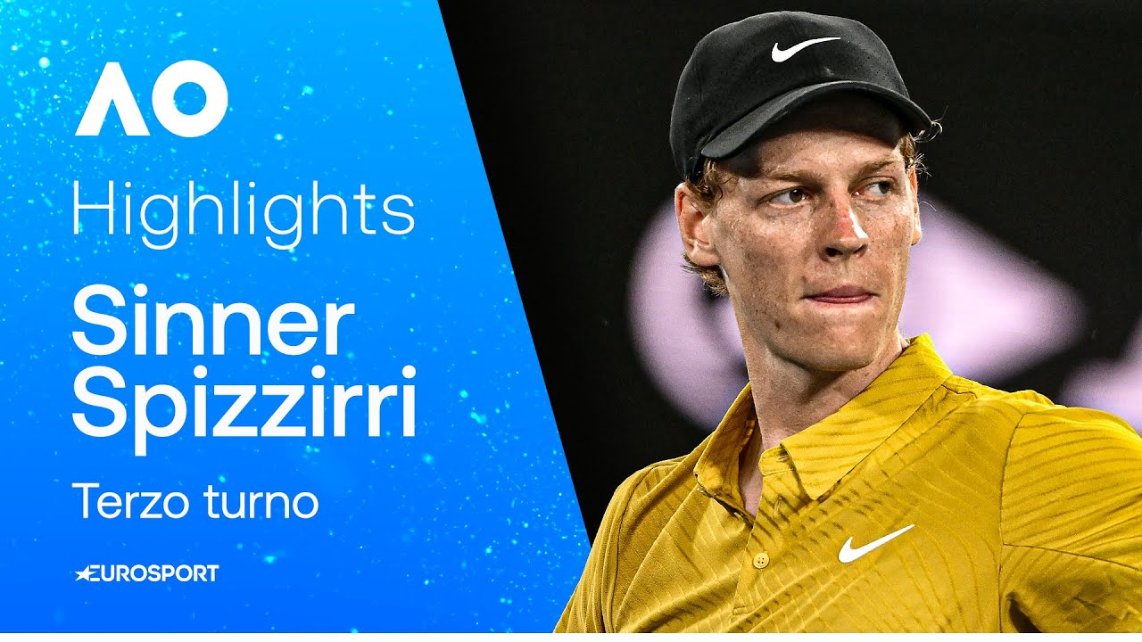SINNER stringe i denti, supera SPIZZIRRI e i crampi | HIGHLIGHTS | AUSTRALIAN OPEN 2026