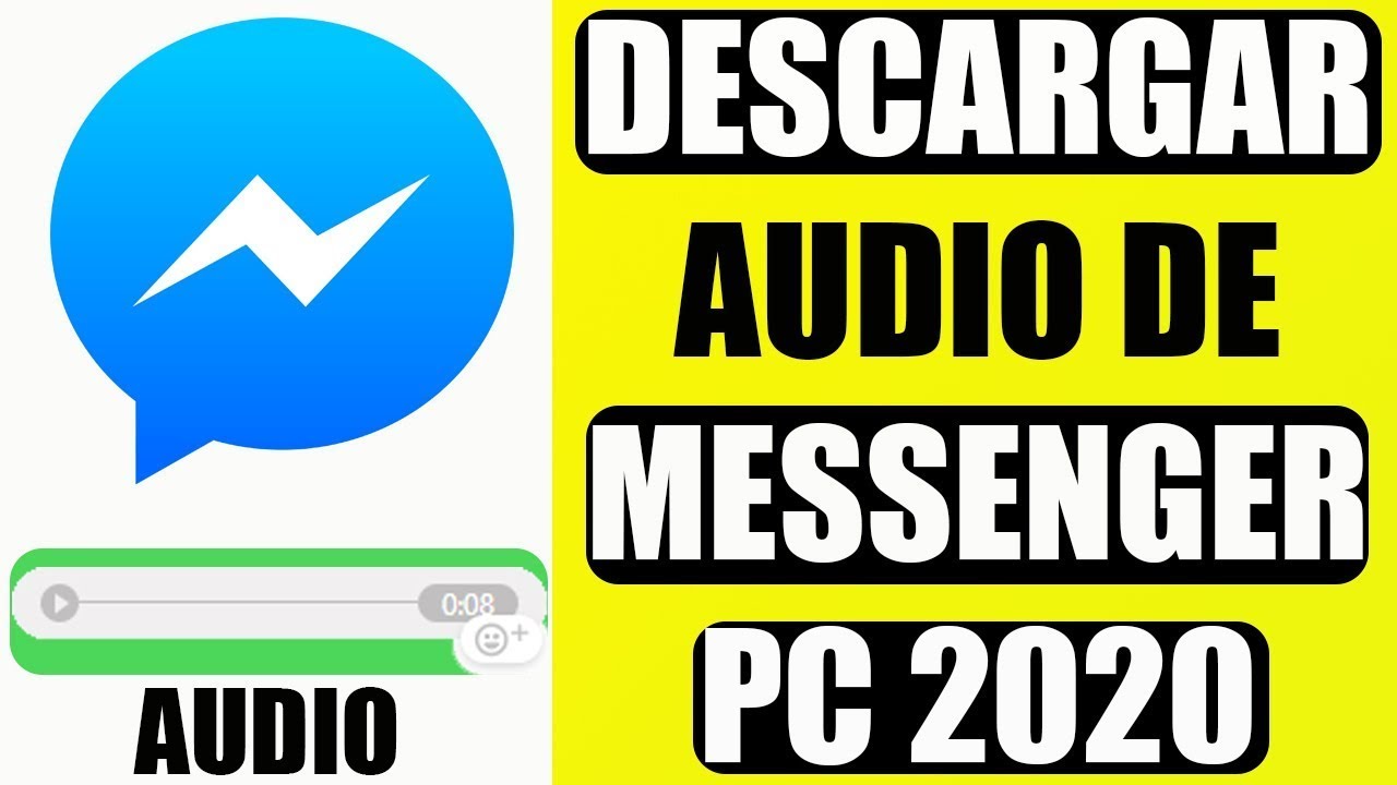 Como Descargar Audios De Messenger  Facebook En Pc | 2021 Sin Programas