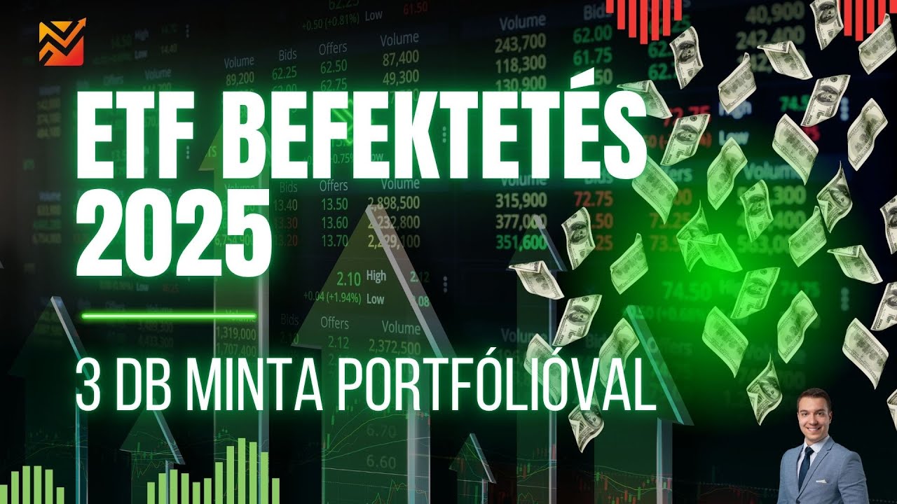 ETF befektet&eacute;s 2025-ben 3 db minta portf&oacute;li&oacute;val