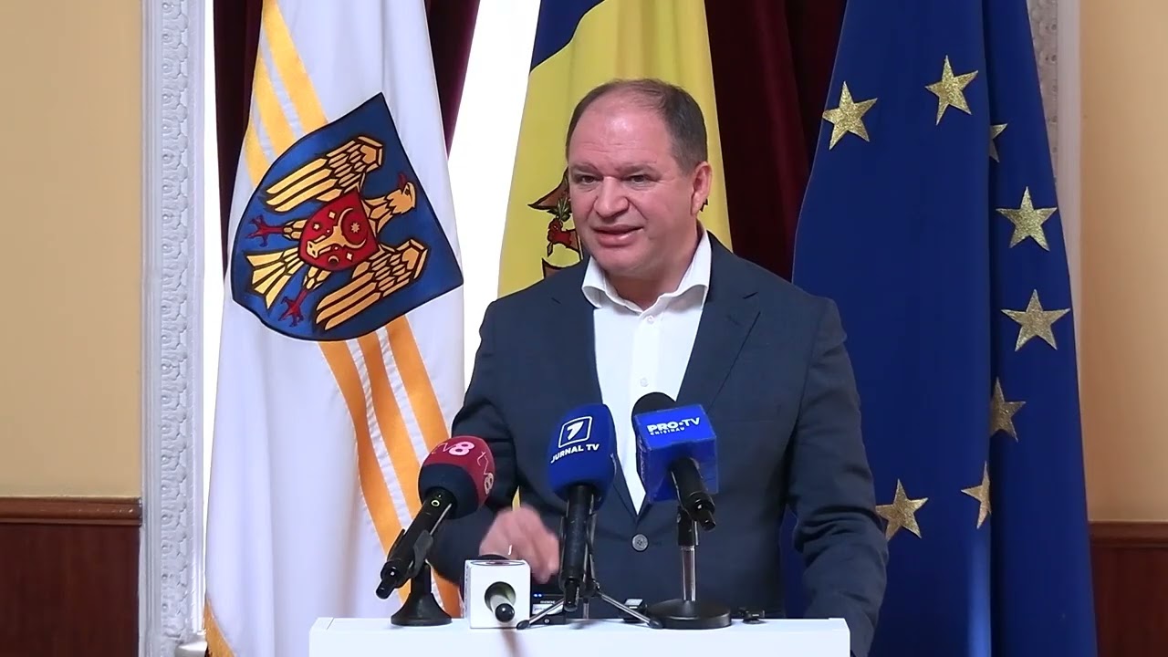 Primarul General, Ion Ceban, susține o conferință de presă