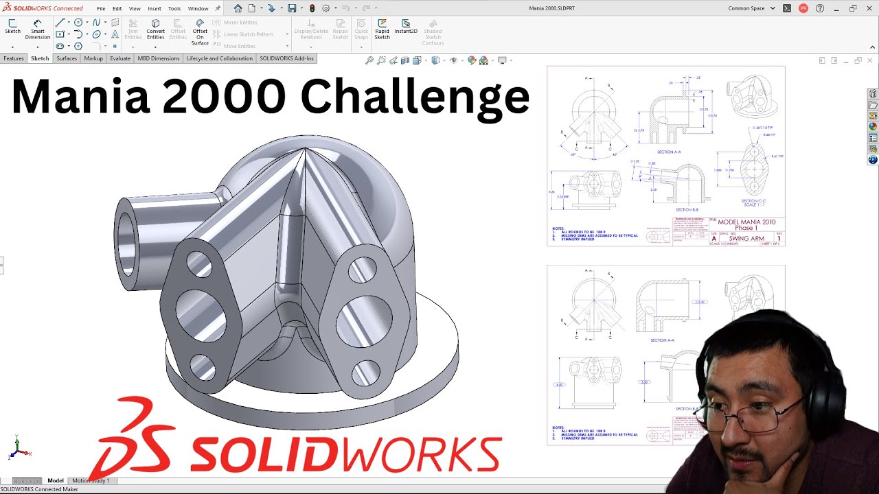SolidWorks Model Mania 2000 Master the Challenge with this Tutorial