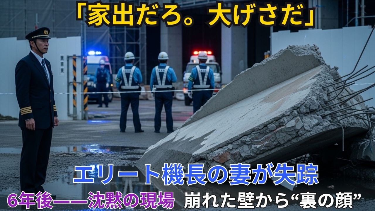 . 2008年 エリート機長の妻失踪事件…6年後、崩れたコンクリート壁の奥から暴かれた夫の裏の顔
