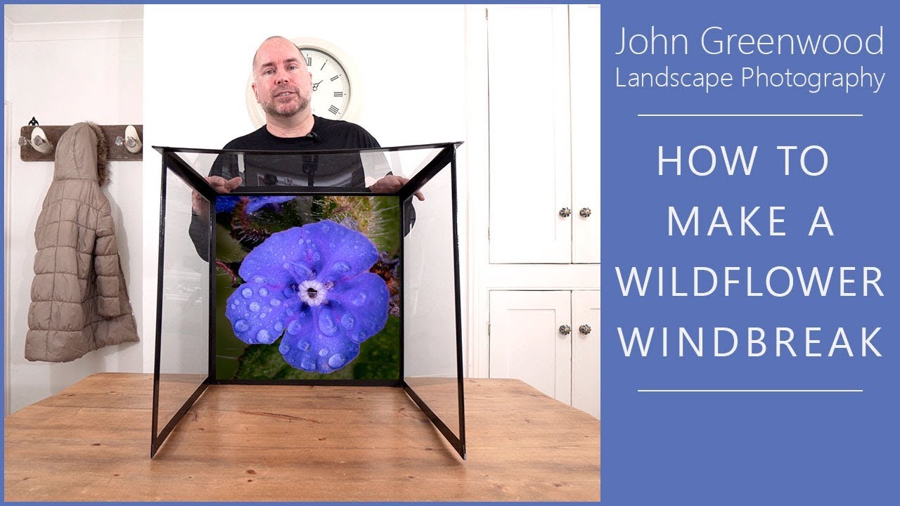 How to make a Wildflower Windbreak / Wind box | Flower Photography