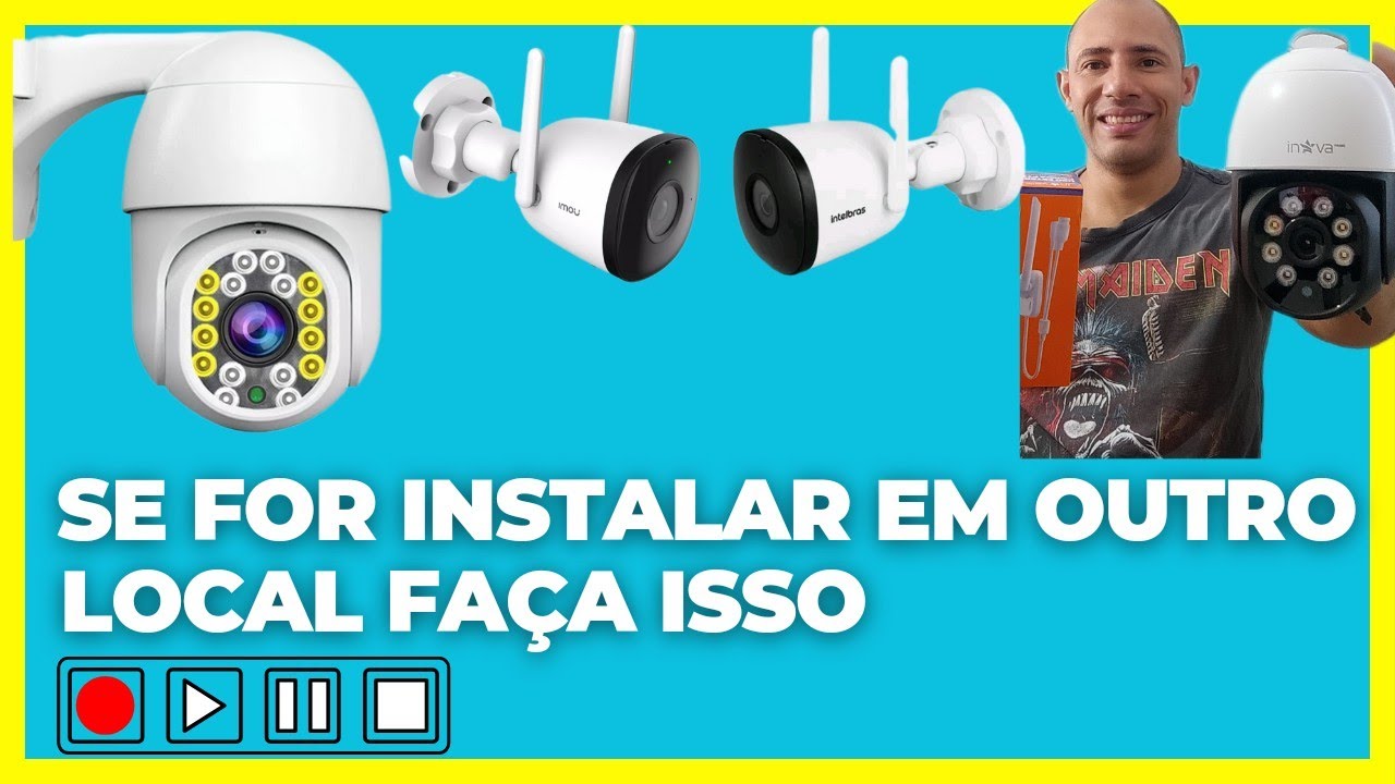 ATENÇÃO  ANTES DE TIRAR CAMERA IP WIFI DO LOCAL  OU CONFIGURAR EM OUTRO LOCAL, CAMERA USADA