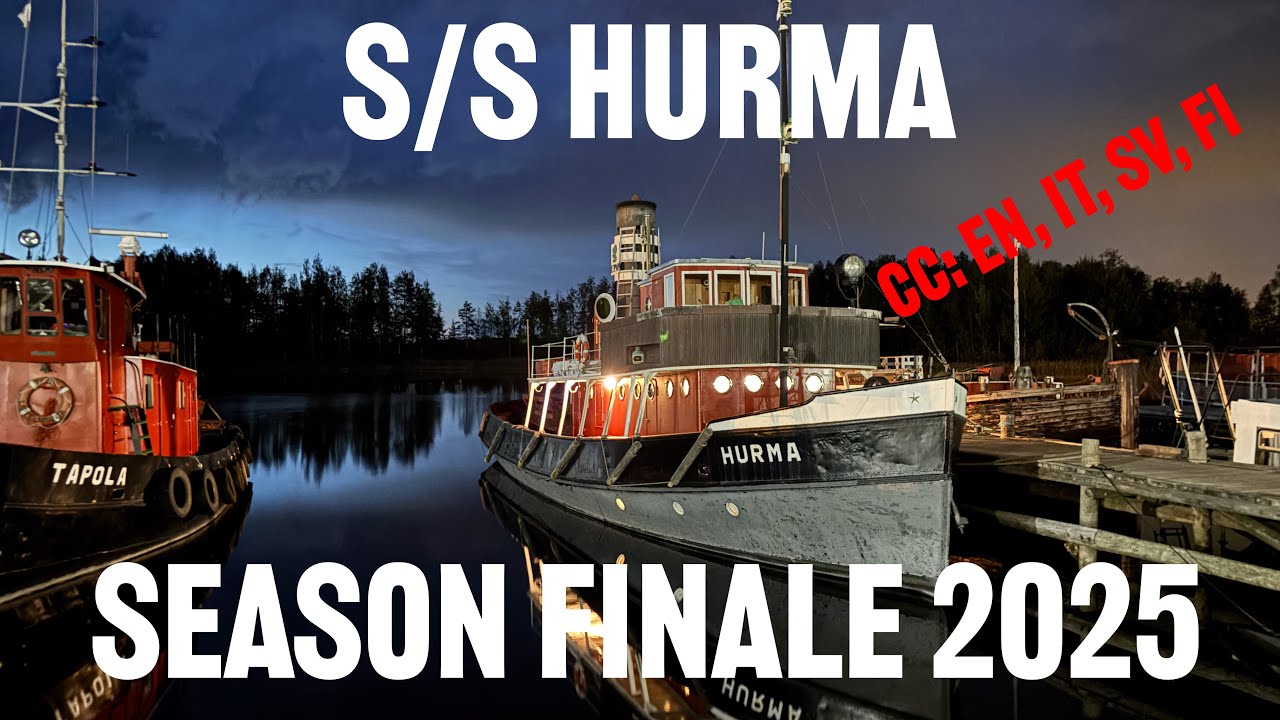 S/S Hurma – Season Finale 2025 | Steamboat on Lake Saimaa (4K, CC: EN, IT, SV, FI)