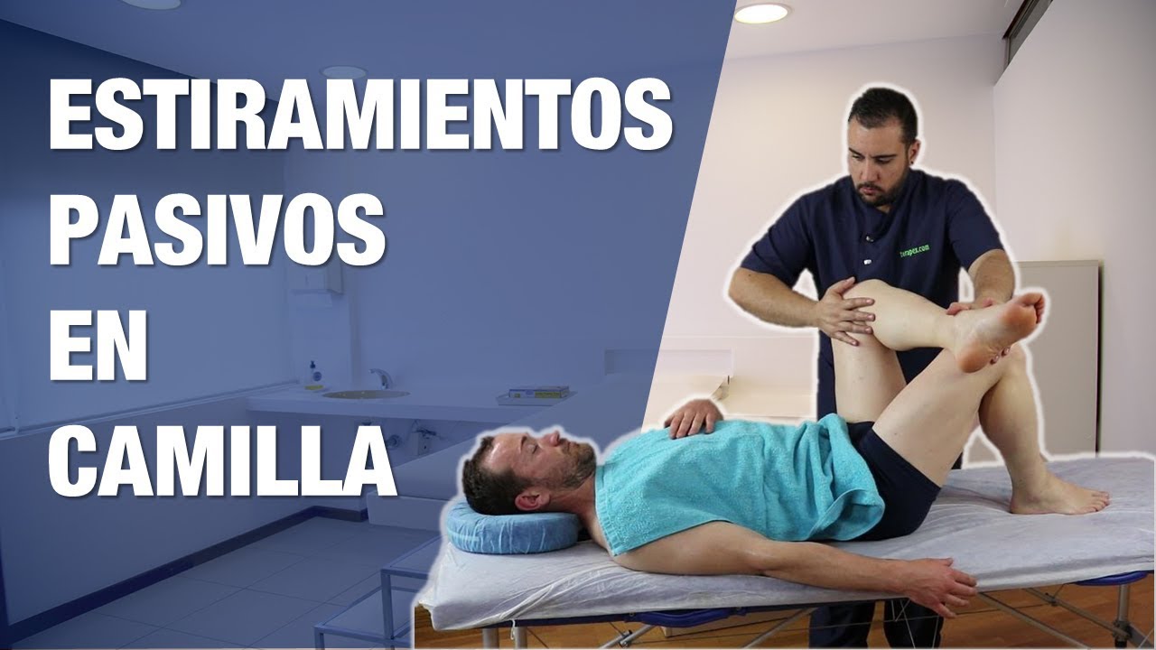 BATERÍA DE ESTIRAMIENTOS PASIVOS DEL TREN INFERIOR EN SUPINO