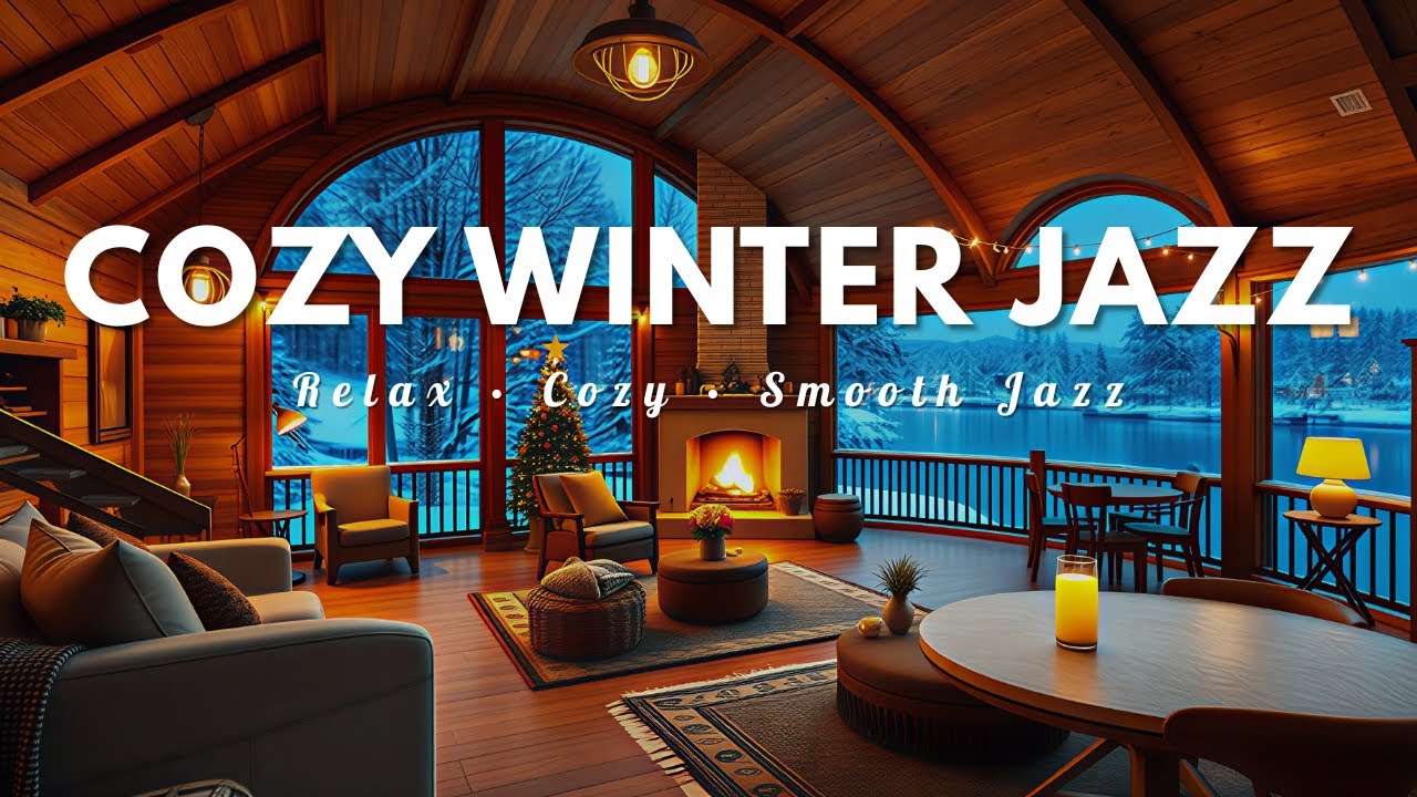 Cozy Winter Jazz Piano ❄️ Fireplace Ambience for Deep Focus