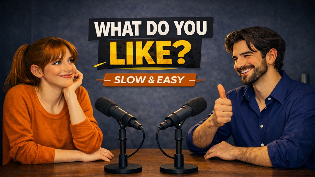 What Do You Like to Do? Slow English Conversation(A1 Beginner)