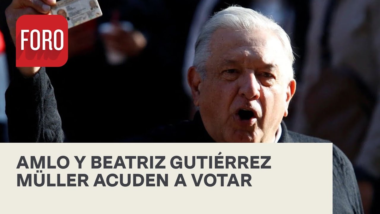 AMLO vota en Consulta de Revocación de Mandato - Las Noticias