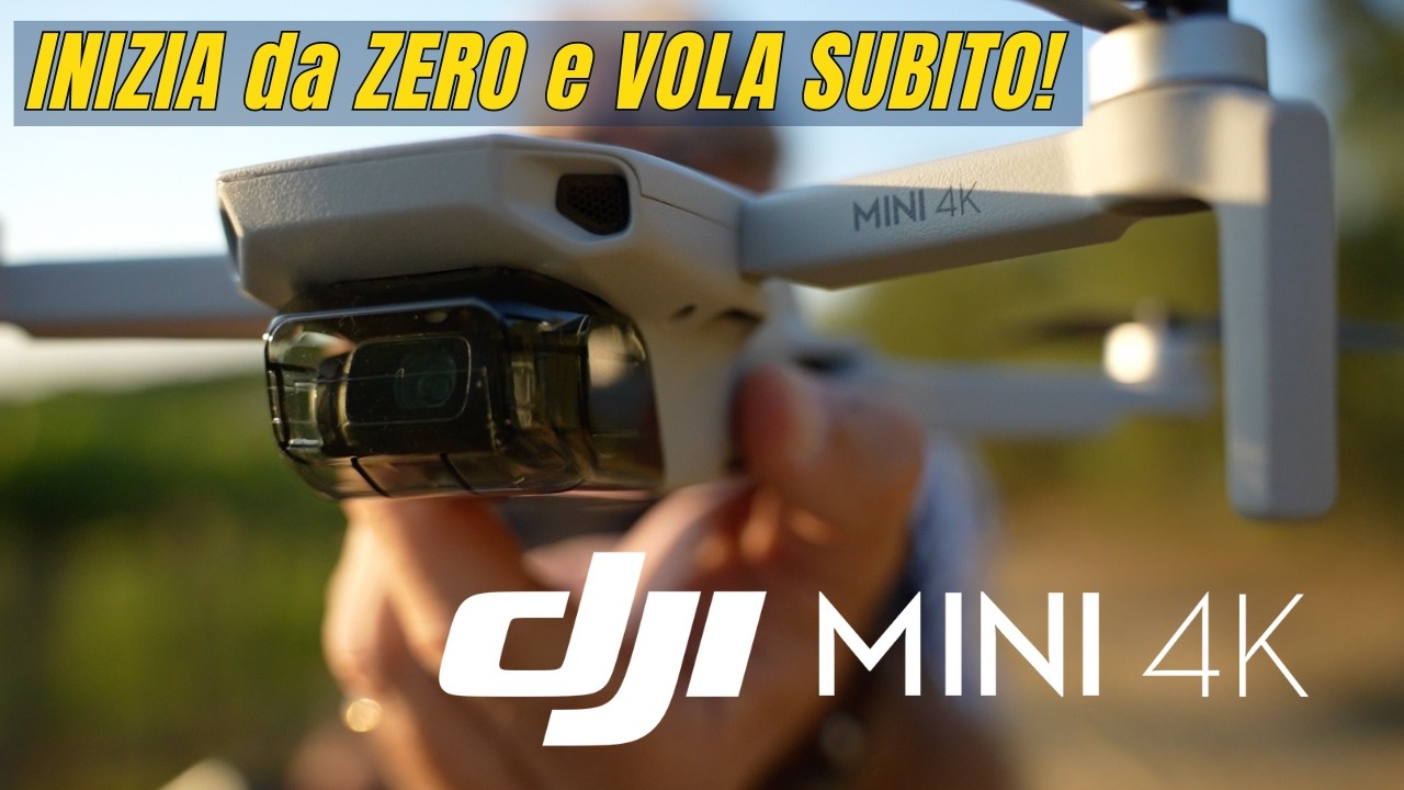 DJI MINI 4k INIZIA da ZERO e VOLA SUBITO! TUTORIAL Volo e APP DJI FLY