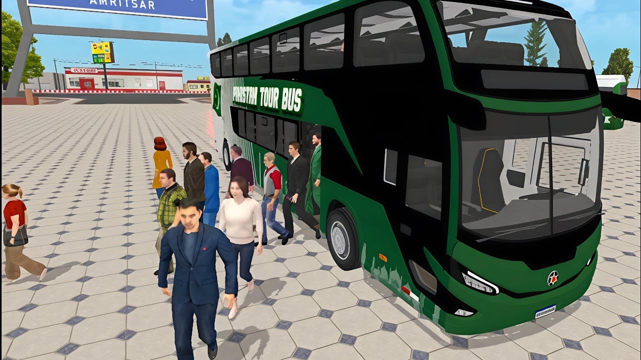 Pakistan India bus simulator game || India Pakistan Wagah border Android game 2026