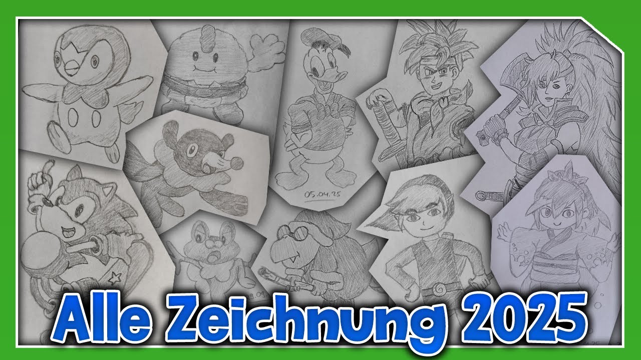 Alle Zeichnungen, die ich 2025 gezeichnet habe | Grüner Veero