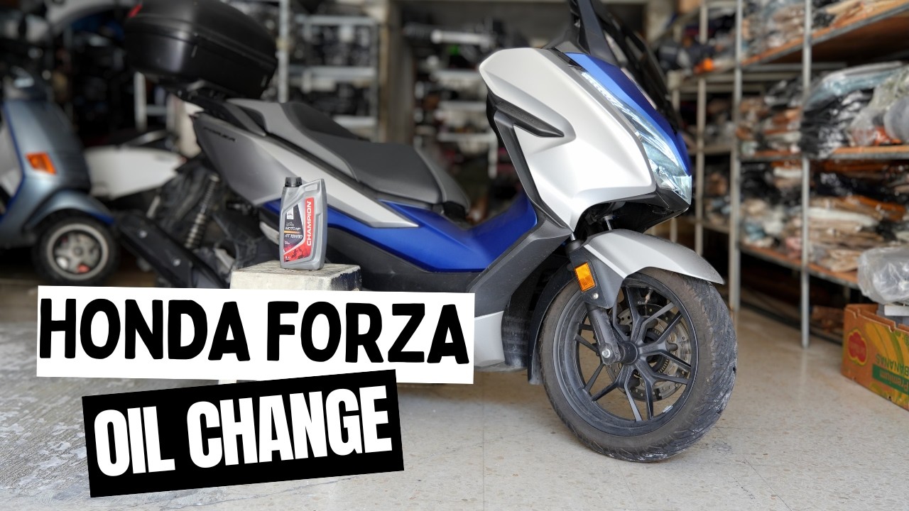 How to Honda Forza Oil Change