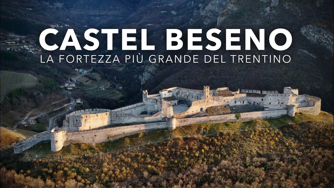 LA FORTEZZA 🏰 PIÙ GRANDE DEL TRENTINO 😱 CASTEL BESENO a piedi da Besenello [4K]