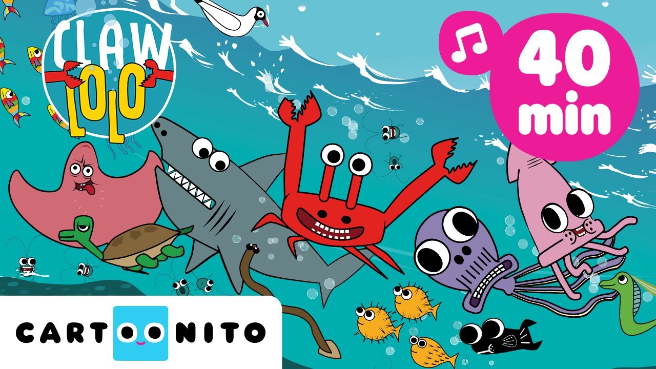 Zomerfeestje in de oceaan | LEUKE LIEDJES Zingen en dansen met Clawlolo 🦀 | @CartoonitoNL