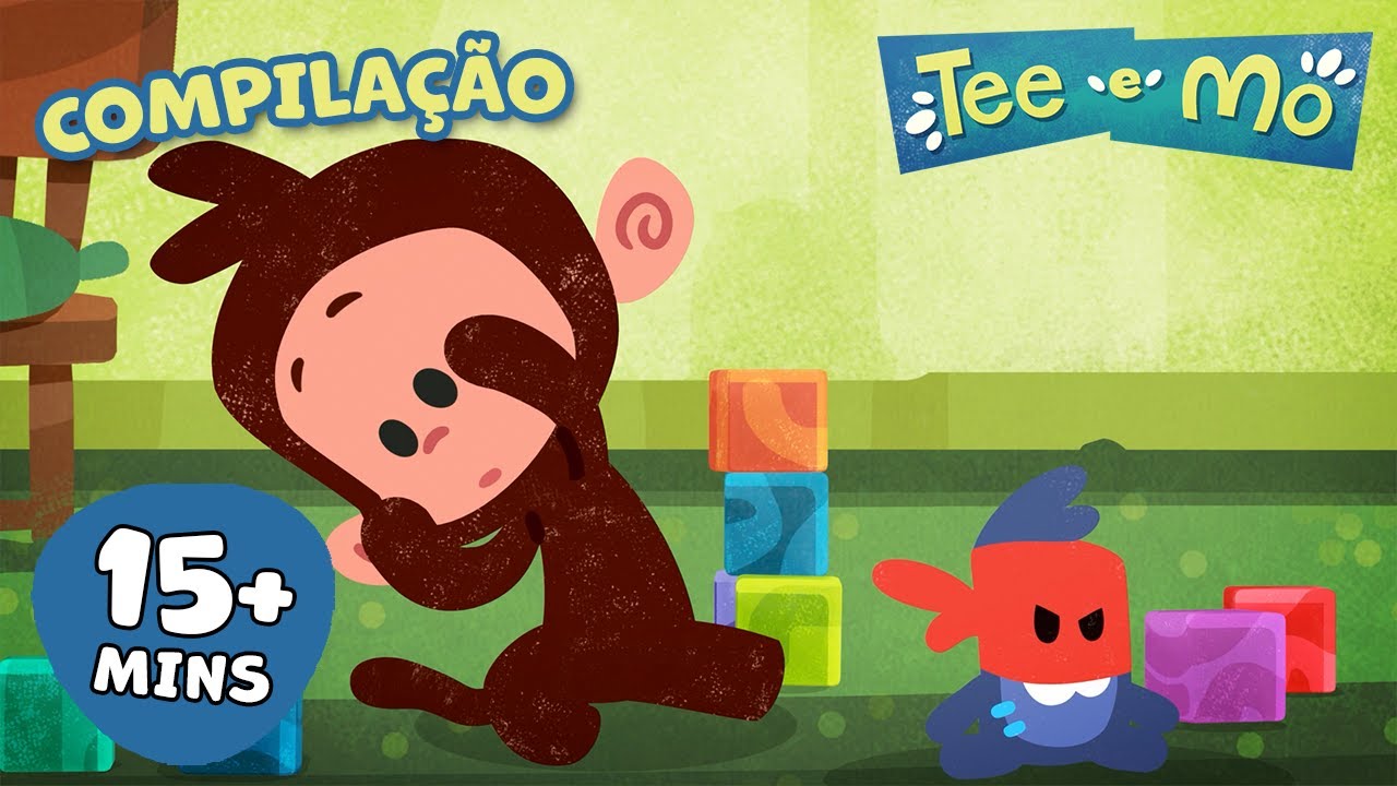 Lily e Tomo vêm brincar 🙈 Tee e Mo 🍌 Compilação de Clipes