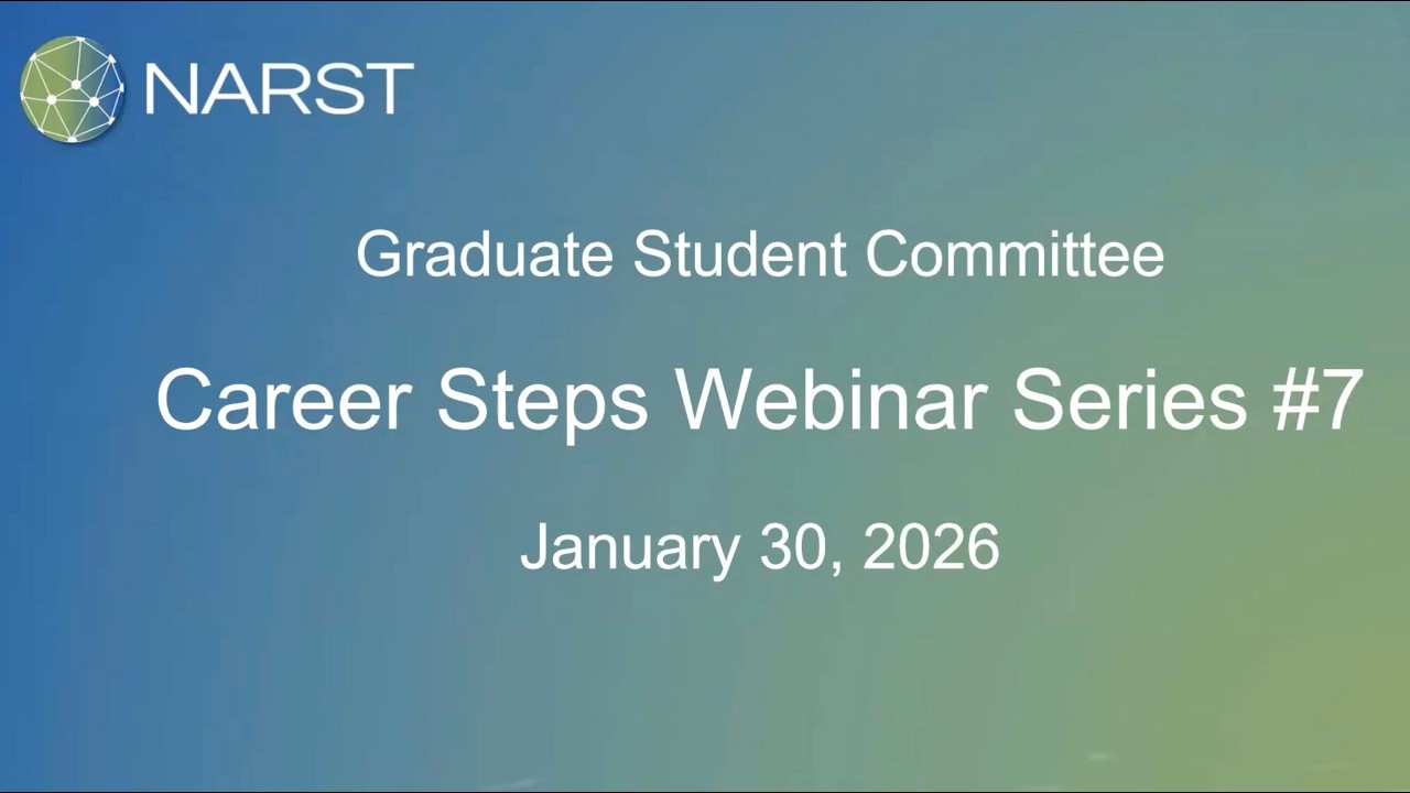 Graduate Student Career Steps Webinar Series #7