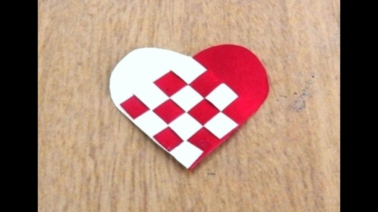 Woven Paper Heart Tutorial ~ Valentine Special ~ DIY ~ How to make / Instructions .....