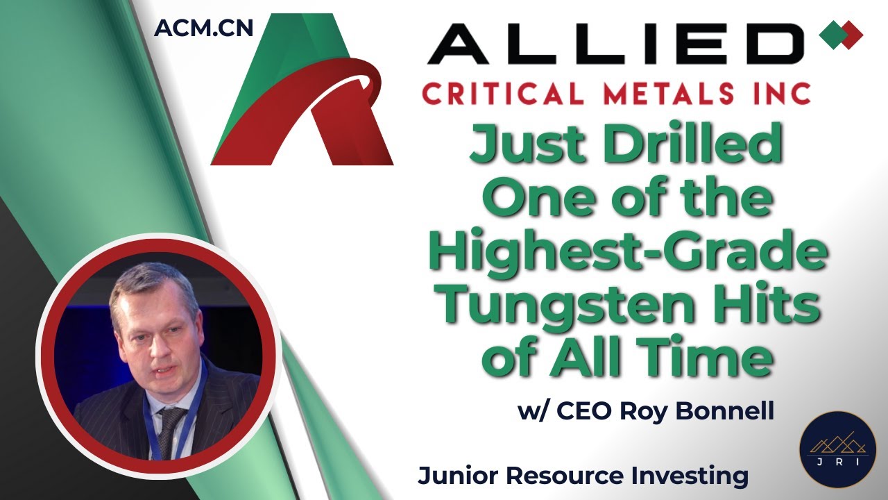 Allied Critical Metals Just Drilled One of The Highest-Grade Tungsten Hits of All Time