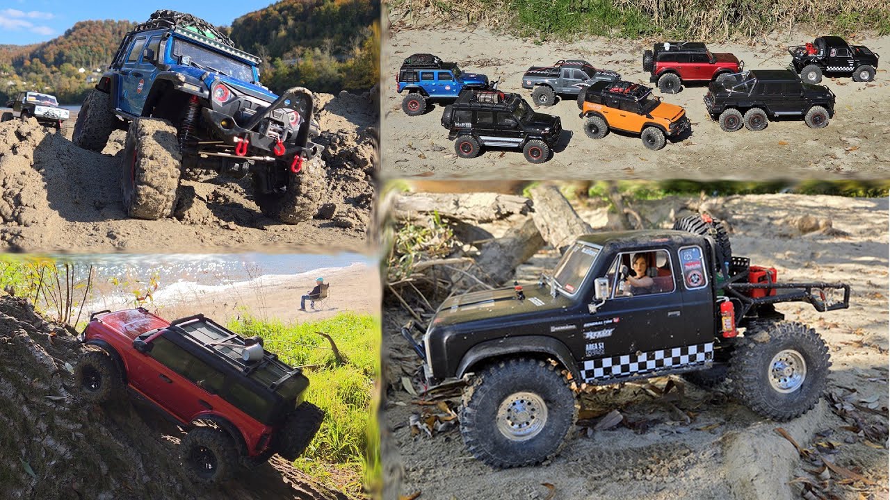 GREAT CRAWLER DAY - 8 Trucks - Traxxas TRX6, Element RC, WLToys, Axial SCX10 III, HB Toys and YIKONG