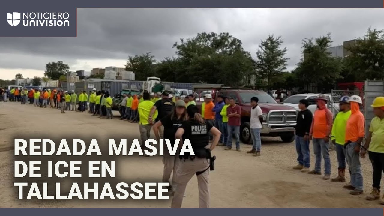 ICE arresta a más de 100 inmigrantes en Tallahassee: imágenes de la redada en una construcción