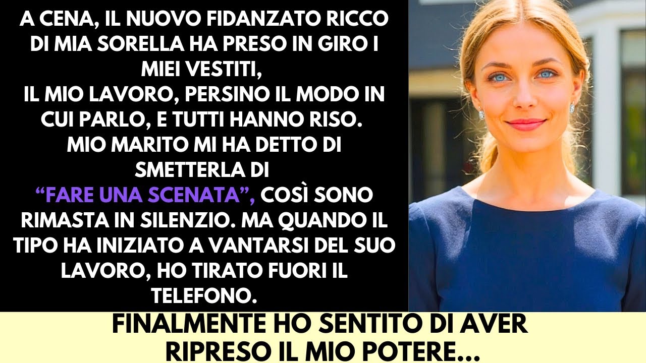 Il Ricco Fidanzato di Mia Sorella Mi Ha Offesa—Poi è Rimasto in Silenzio Alla Mia Verità Milionaria