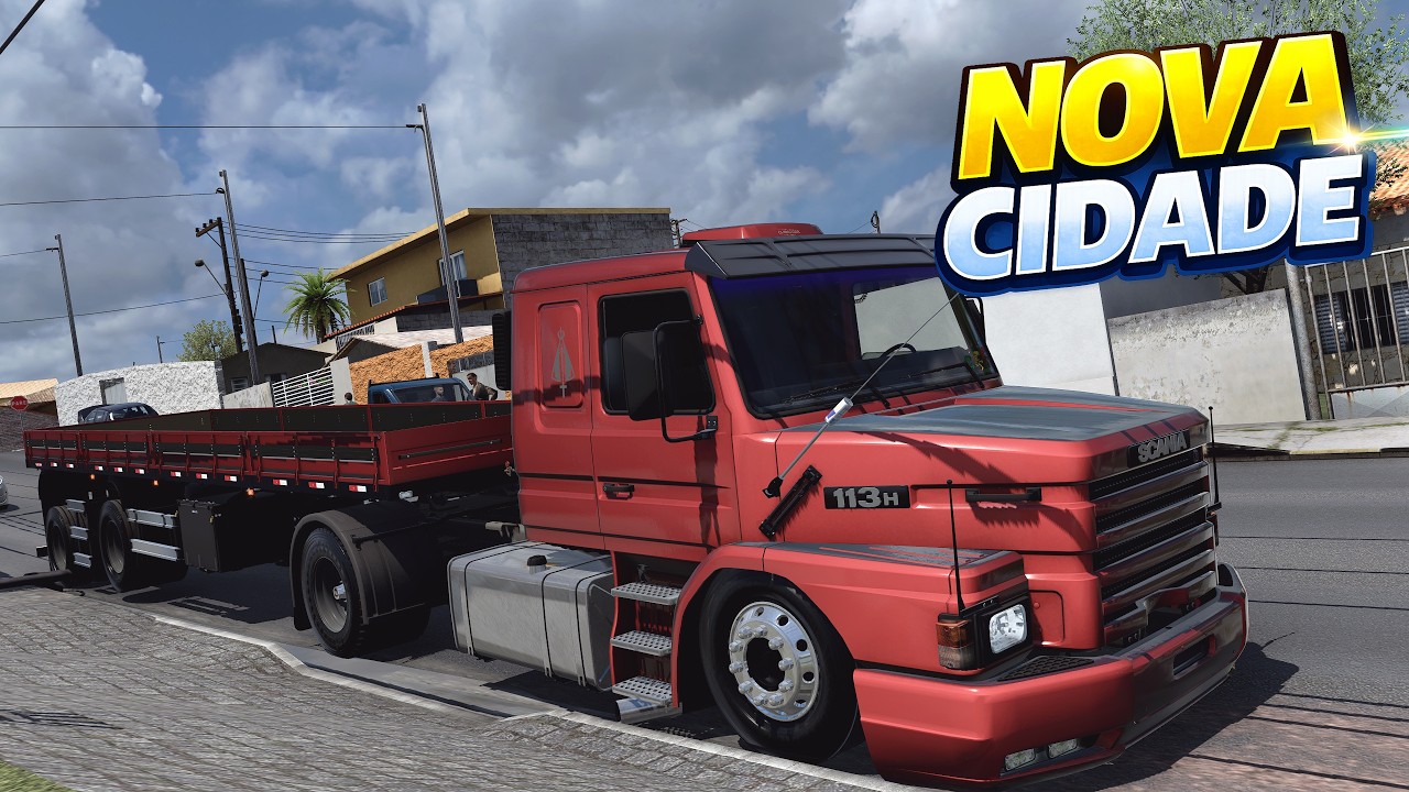 NOVA CIDADE COM SCANIA 113 RONCANDO ALTO! | ETS2  MODS BR