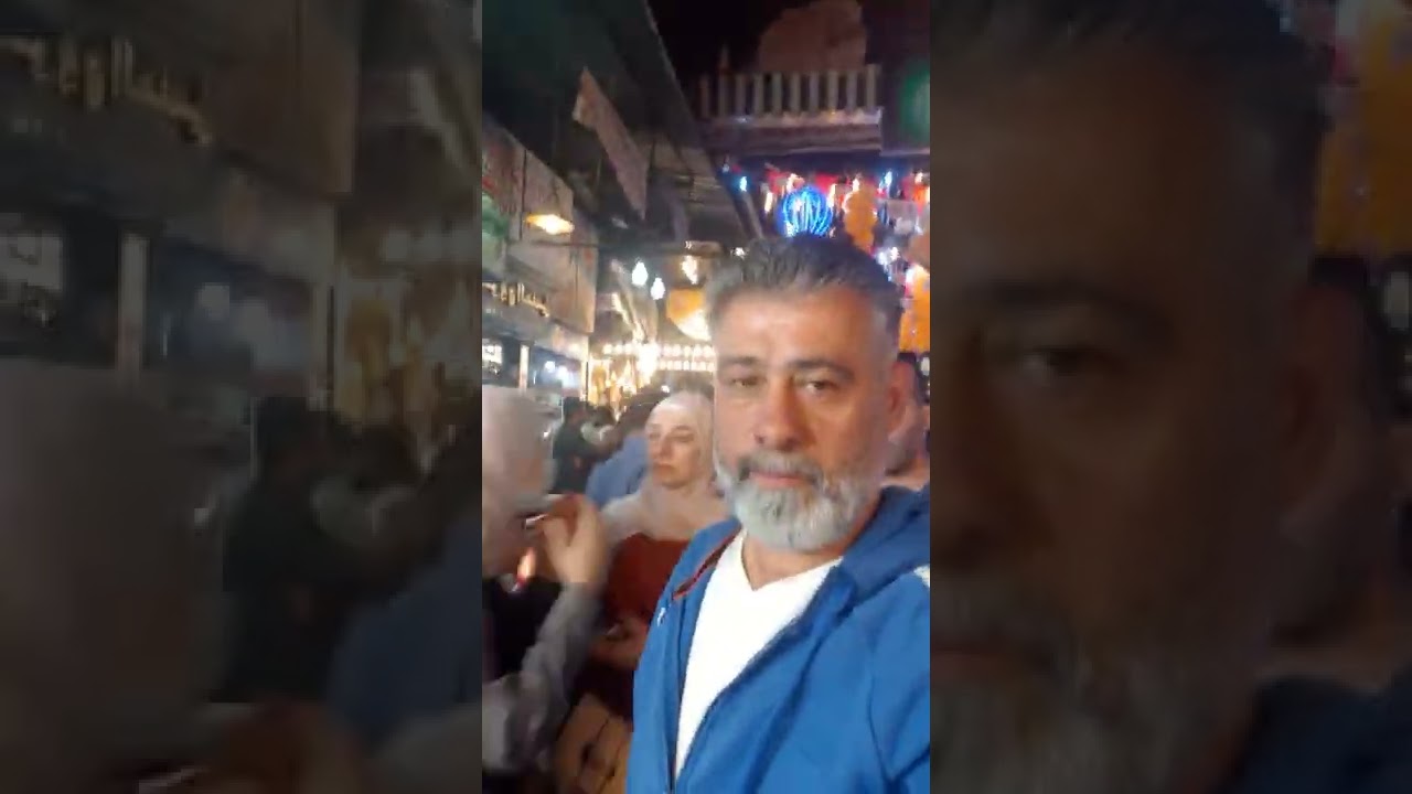 ليلة عيد الفطر المبارك مباشر من حي الميدان الجزماتية ليالي العيد من دمشق تصويرغياث منيني