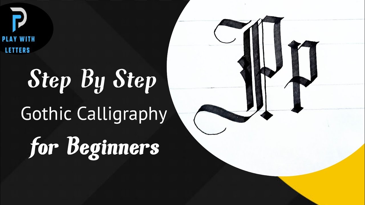 Calligraphy Lesson:part 16 | Gothic Calligraphy alphabets🔥😱