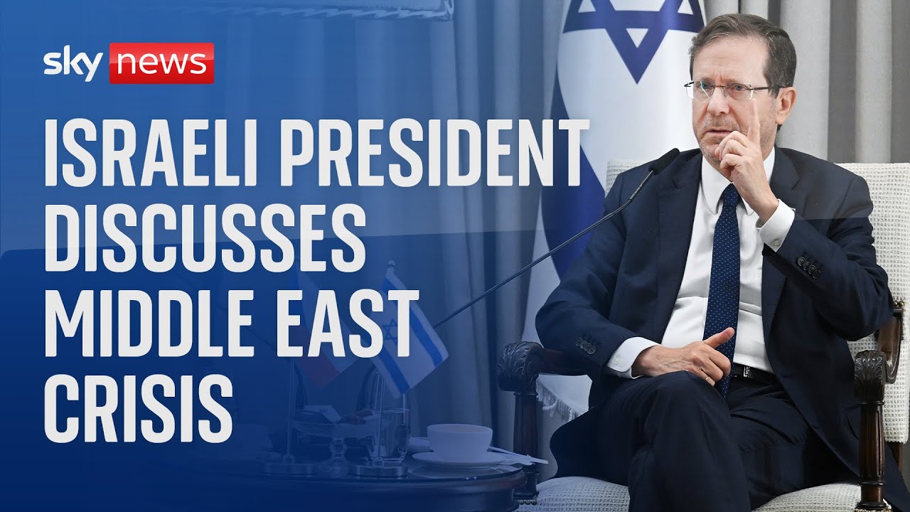 Israeli President Isaac Herzog speaks at Davos 2024