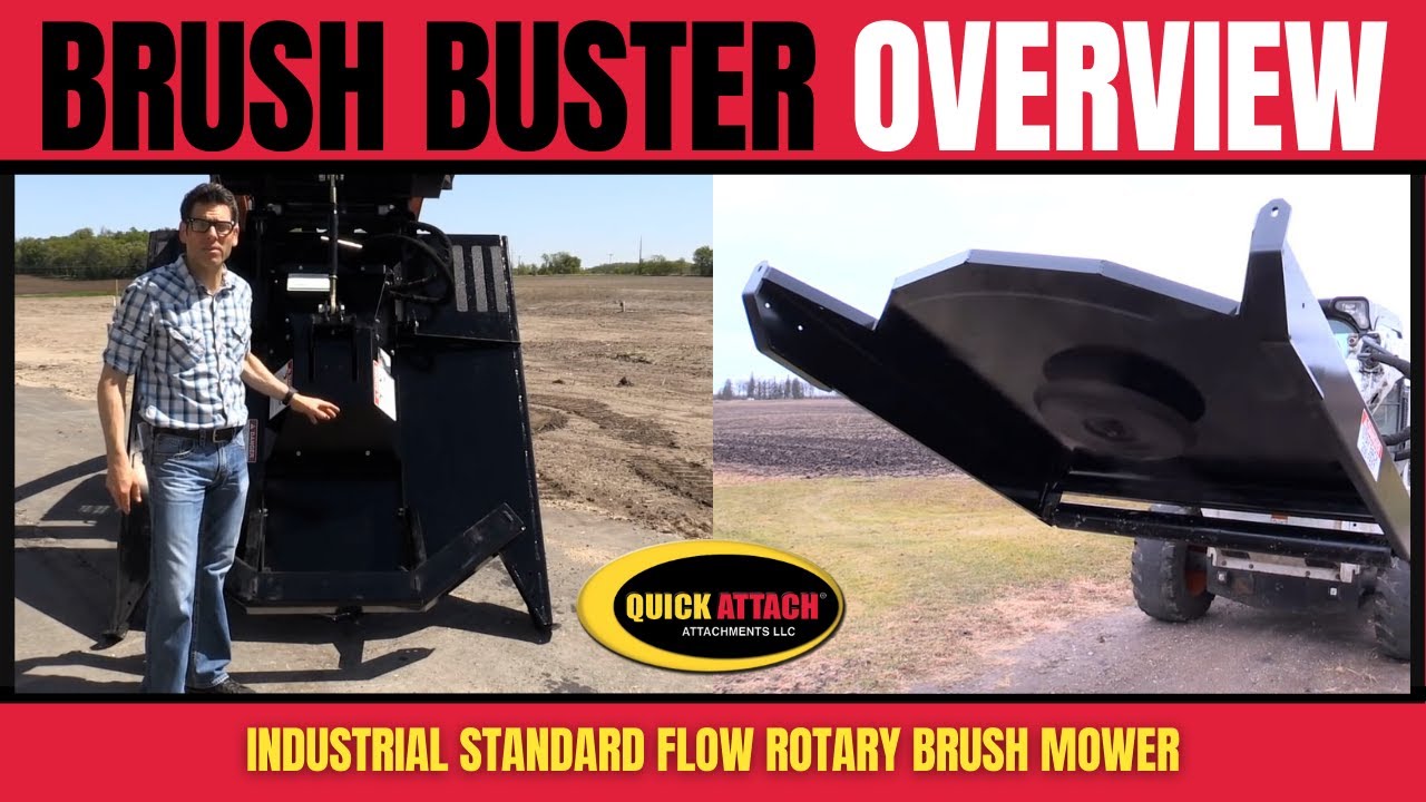Brush Buster Rotary Brush Mower for skid steer Overview