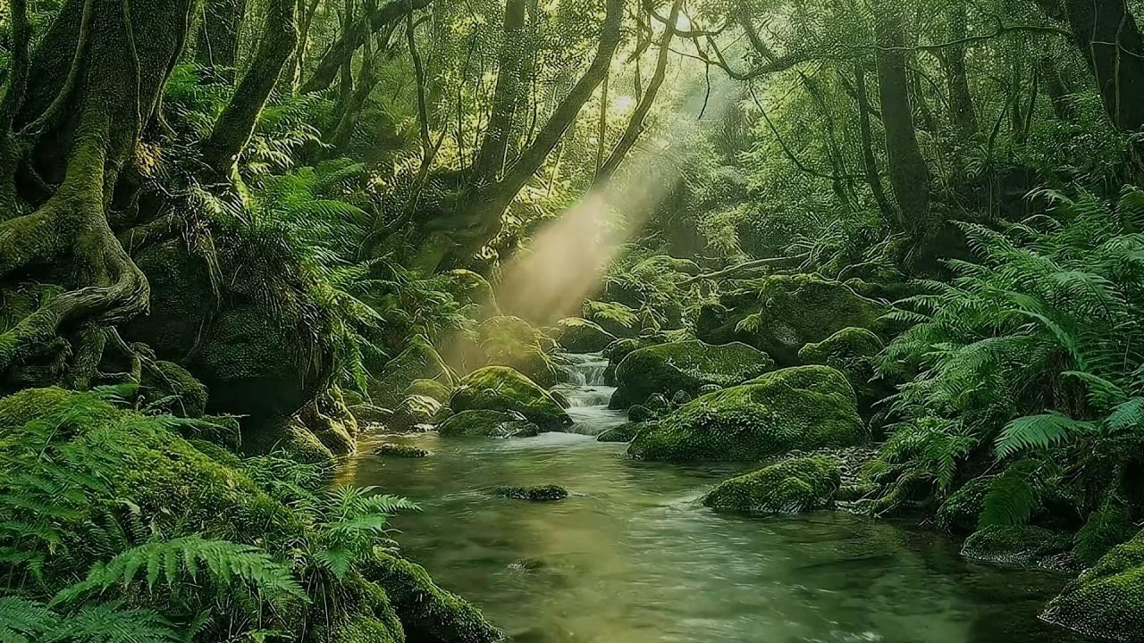 ASMR Nature Sounds | Calming Forest 🍃 Beautiful Stream Sounds, Bird Chirping for Relax, Inner Peace