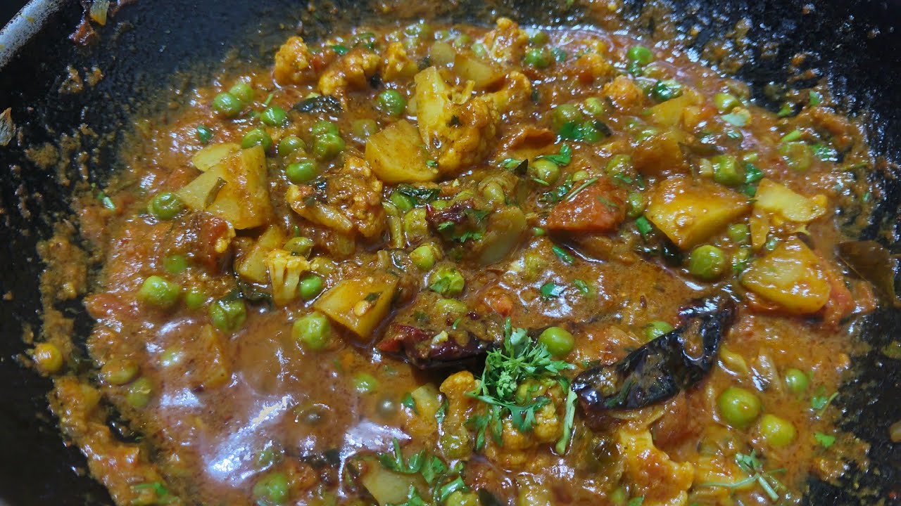 Cauliflower and peas vegetable Recipe 