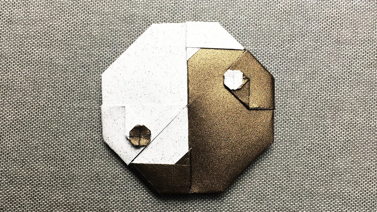 Easy Origami Tai Chi Symbol Tutorial - DIY Paper Crafts