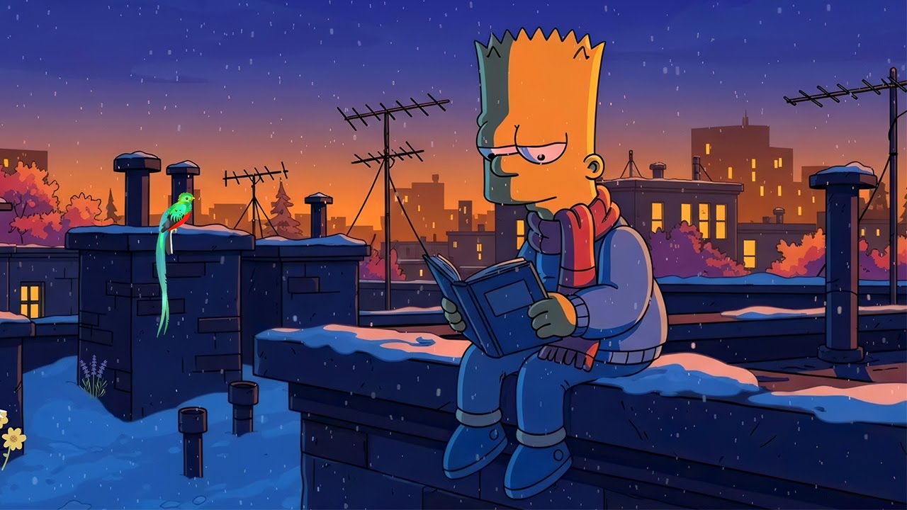 Snowy Study Night 📚 Winter Lofi ❄️ Cozy Beats to Focus & Study