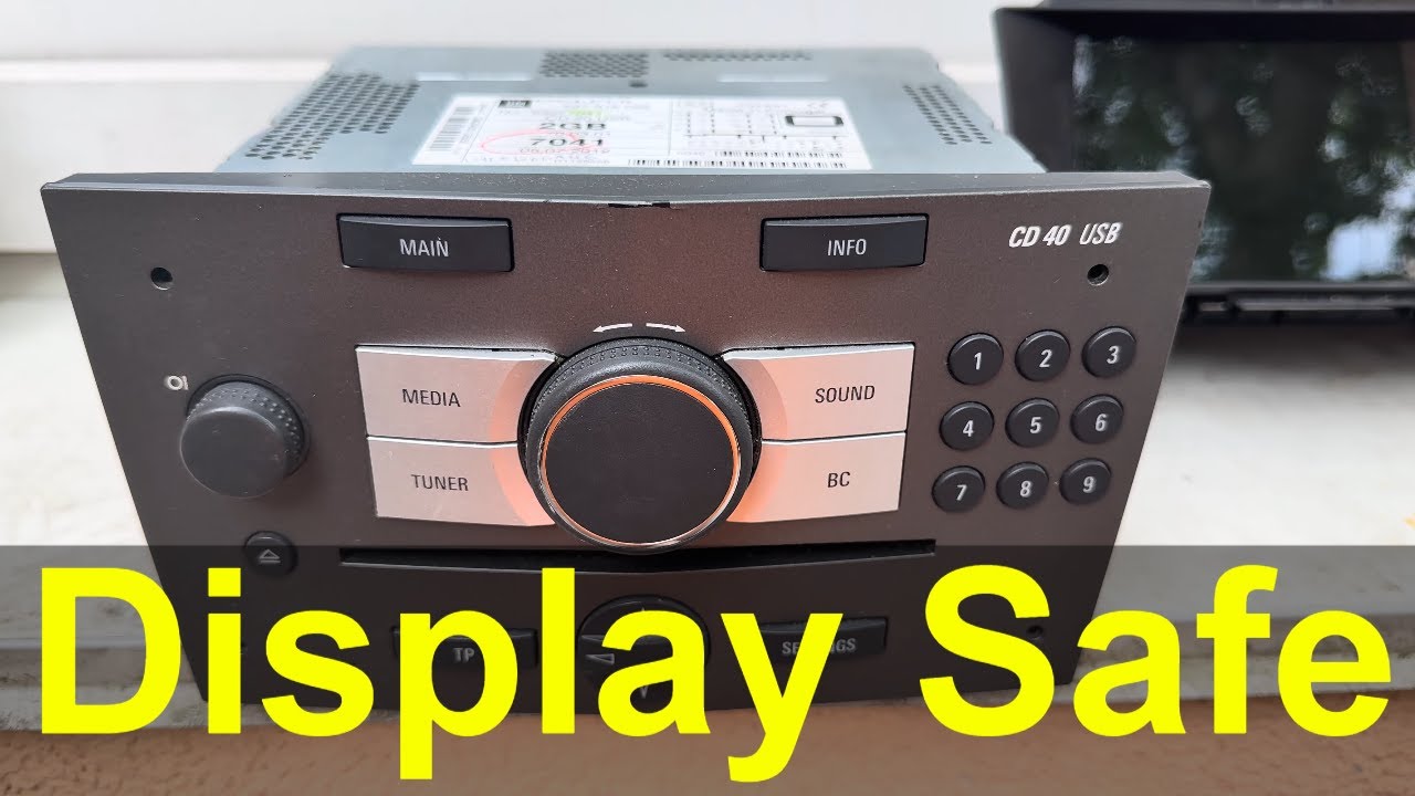 Display Safe, Headunit Safe. CD40 USB + CID. Astra H
