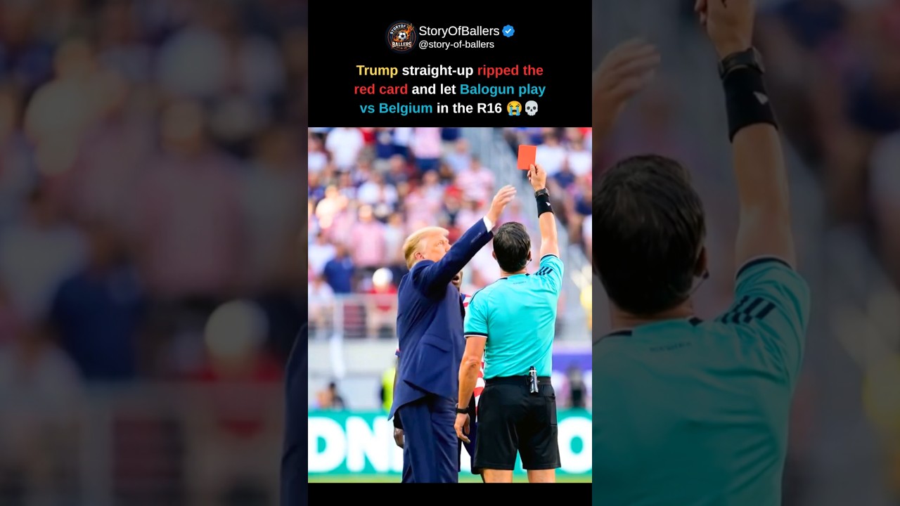 Trump just ripped the red card and still put Balogun in vs Belgium R16, fr.